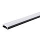 profil aluminiu banda led corp negru dispersor alb l 2m 30x10mm