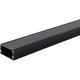 profil aluminiu banda led corp negru dispersor negru l 2m 40x20mm