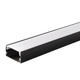 profil aluminiu banda led corp negru dispersor alb l 2m 40x20mm