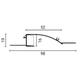 profil aluminiu banda led corp argintiu dispersor alb l 2m 98x19mm 1