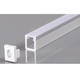 profil aluminiu banda led 5mm gri l 2m 124x9mm aplicat