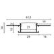 profil aluminiu banda led corp argintiu dispersor alb l 2m 1