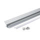 profil aluminiu banda led corp gri dispersor alb l 2m 48x28mm 1