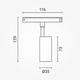 proiector magnetic led dc48v 6w 4000k m15 2