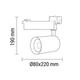 proiector led pe sina cu 4 contacte 25w 24 110lm w alb 5000k 2