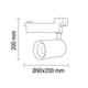 proiector led pe sina cu 4 contacte 35w 24 110lm w negru 4000k 2
