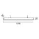 corp de iluminat suspendat liniar led 40w negru 4000k interconectabil 3