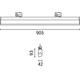 proiector liniar led pe sina cu 4 contacte 40w ac200 240v negru 4000k 2