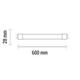 tub led t8 capete rotative 60cm 9w 270 900lm 4100k 2