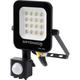 proiector led 10w cu senzor negru smd 900lm 90 ip65 2700k