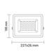 proiector led 50w alb epistar 150 ip65 2800k 70cm cablu 2