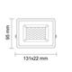 proiector led 10w negru epistar 150 ip65 6000k 70cm cablu 2