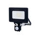 proiector led smd 20w cu senzor negru ip65 120 2700k 1600lm cu cablu de 70cm