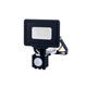 proiector led smd 20w cu senzor negru ip65 120 6000k 1600lm cu cablu de 70cm