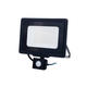 proiector led smd 50w cu senzor negru ip65 120 6000k 4000lm cu cablu de 70cm