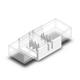 conector banda led impermeabil smd pcb de 10mm cu 3 pini cct magic rgb