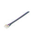 conector cu fixare rapida si fir la un capat pentru 10mm cob rgb sku 4965
