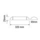 corp de iluminat liniar cu led 10w 30cm ip20 800lm 6000k 2