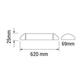 corp de iluminat liniar cu led 20w 60cm ip20 1660lm 3000k 2