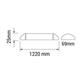 corp de iluminat liniar cu led 40w 120cm ip20 3320lm 3000k 2