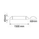 corp de iluminat liniar cu led 50w 150cm ip65 4150lm 4000k 2
