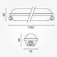 lampa led industriala ip65 120cm 40w 100lm w 6000k cleme inox 3