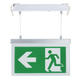 lampa de urgenta suspendata led 36v 900mah durata de urgenta de 3 ore cu legenda pvc 2