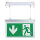 lampa de urgenta suspendata led 36v 900mah durata de urgenta de 3 ore cu legenda pvc 4