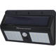 solar aplica led de fatada aluminiu negru ip54 15w 6000k 74v