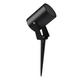 lampa de gradina cu tarus si soclu gu10 aluminiu corp negru ip65 ac