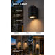 aplica led de fatada aluminiu negru ip54 gu10 1
