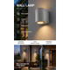 aplica led de fatada aluminiu silver ip54 gu10 1