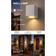 aplica led de fatada aluminiu alb ip54 gu10 1
