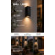 aplica led de fatada aluminiu negru ip54 2 gu10 1