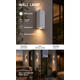 aplica led de fatada aluminiu alb ip54 2 gu10 1