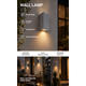 aplica led de fatada aluminiu silver ip54 2 gu10 1