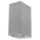 aplica led de fatada aluminiu polished body ip54 2 gu10