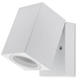 aplica led de fatada aluminiu silver ip44 gu10