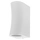 aplica led de fatada aluminiu silver ip44 2 gu10