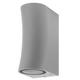 aplica led de fatada aluminiu alb ip44 2 gu10