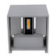 aplica led de fatada epistar 12w ip54 1320lm gri 3000k 4