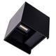 aplica led de fatada epistar 12w ip54 1320lm negru 4000k 3