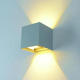 aplica led de fatada epistar 12w ip54 1320lm gri 4000k 2