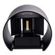 aplica led de fatada epistar 6w ip54 660lm negru 3000k 5