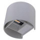 aplica led de fatada epistar 6w ip54 660lm gri 4000k 3
