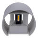 aplica led de fatada epistar 6w ip54 660lm gri 4000k 4
