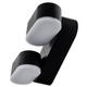 aplica led de fatada epistar 2 6w ip54 1320lm negru 3000k 2