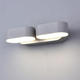 aplica led de fatada epistar 2 6w ip54 1320lm gri 3000k 3