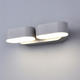 aplica led de fatada epistar 2 6w ip54 1320lm gri 3000k 4