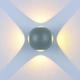 aplica led de fatada cree 4w ip54 440lm gri 3000k 2